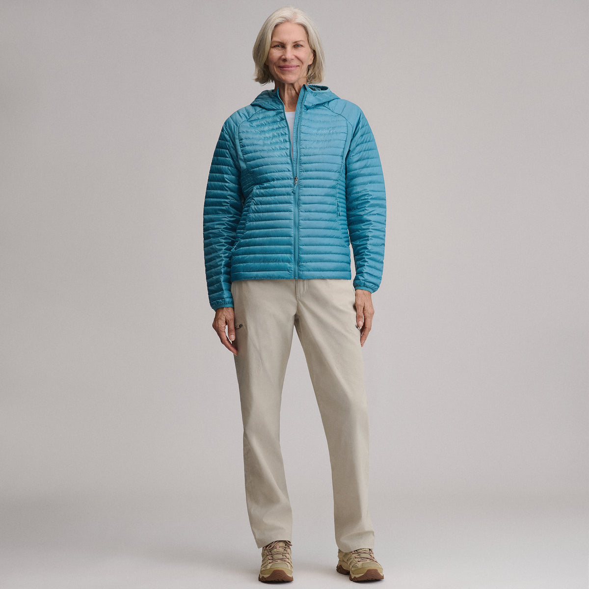 Women's MicroTherm® 2.0 Down Hooded Jacket-Azure-5