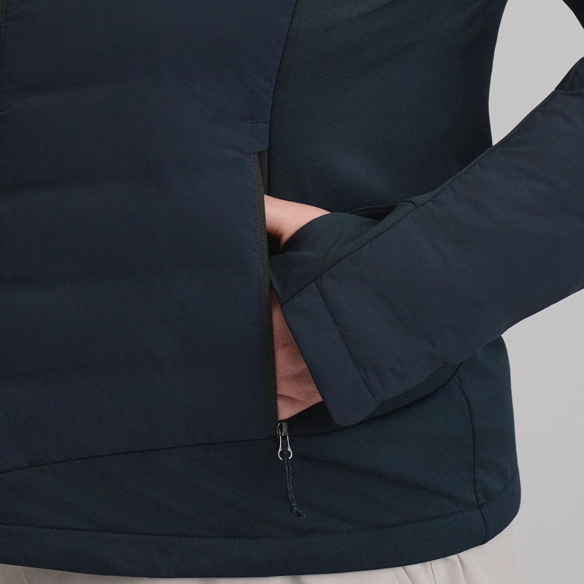 Women's Motionloft Hybrid Down Jacket-Black-5