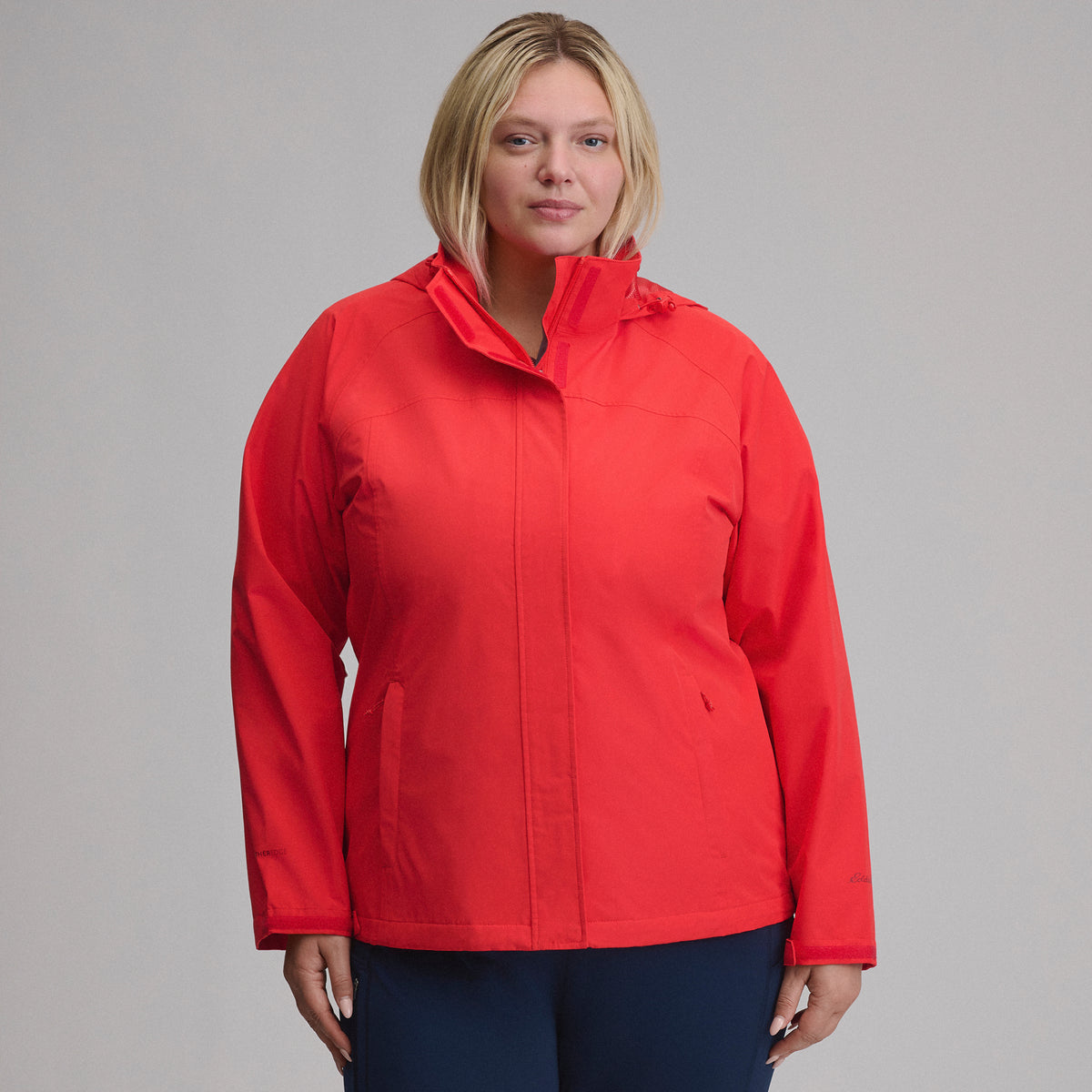 Women's Rainfoil® Waterproof Packable Hooded Rain Jacket-Cayenne-7