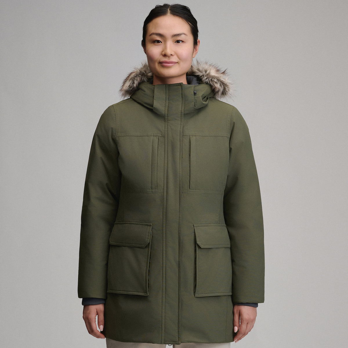 Women's Parka Superior Down-Dark Fatigue-11
