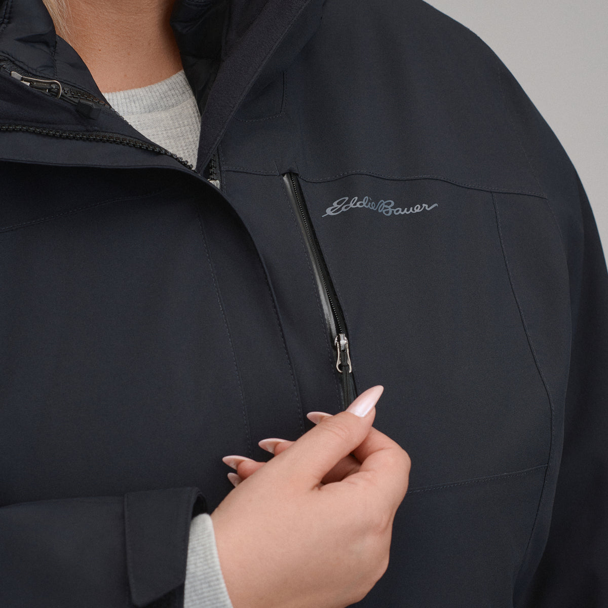 Women's Powder Search Insulated 3-in-1 Jacket-Black-11