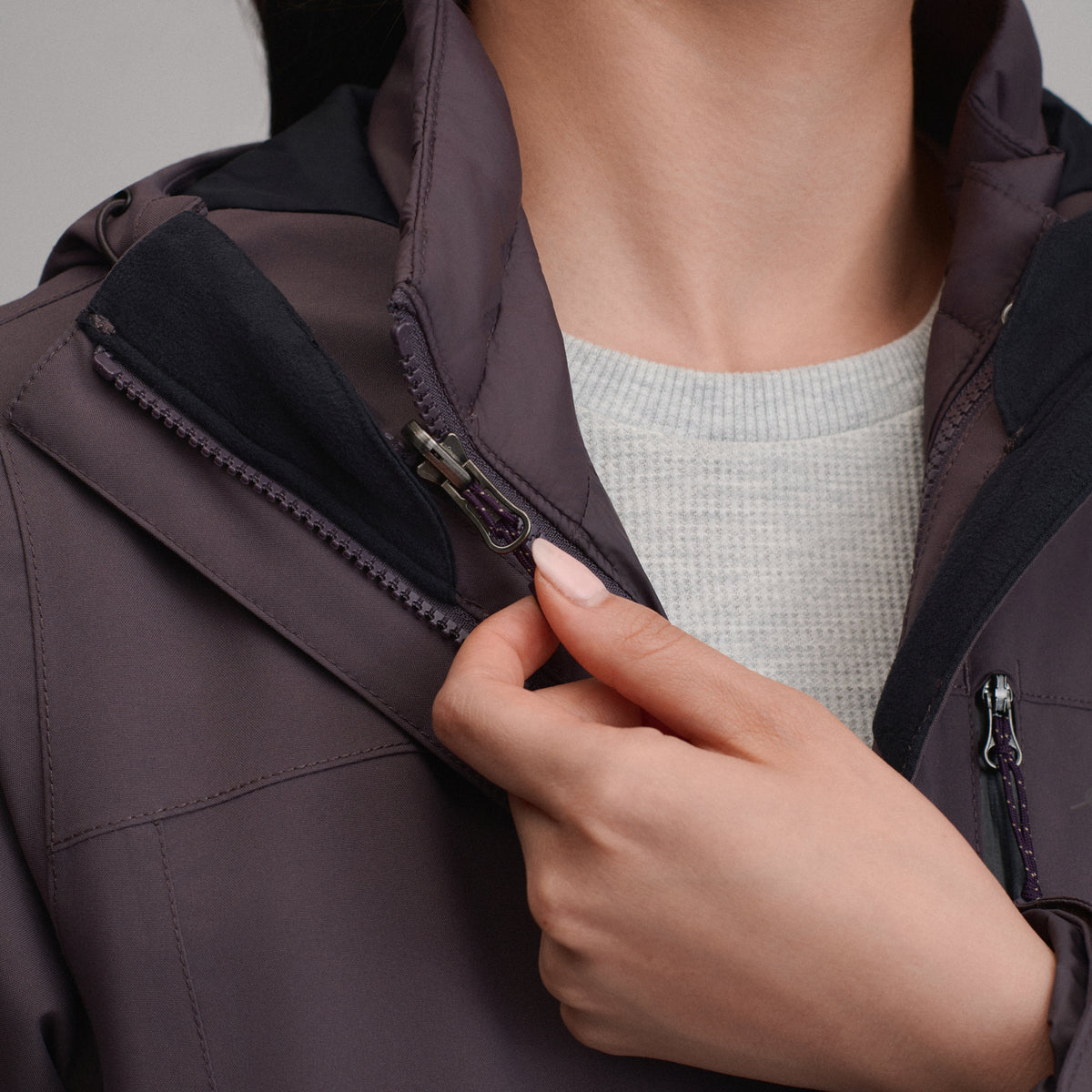 Women's Powder Search Insulated 3-in-1 Jacket-Aubergine-3