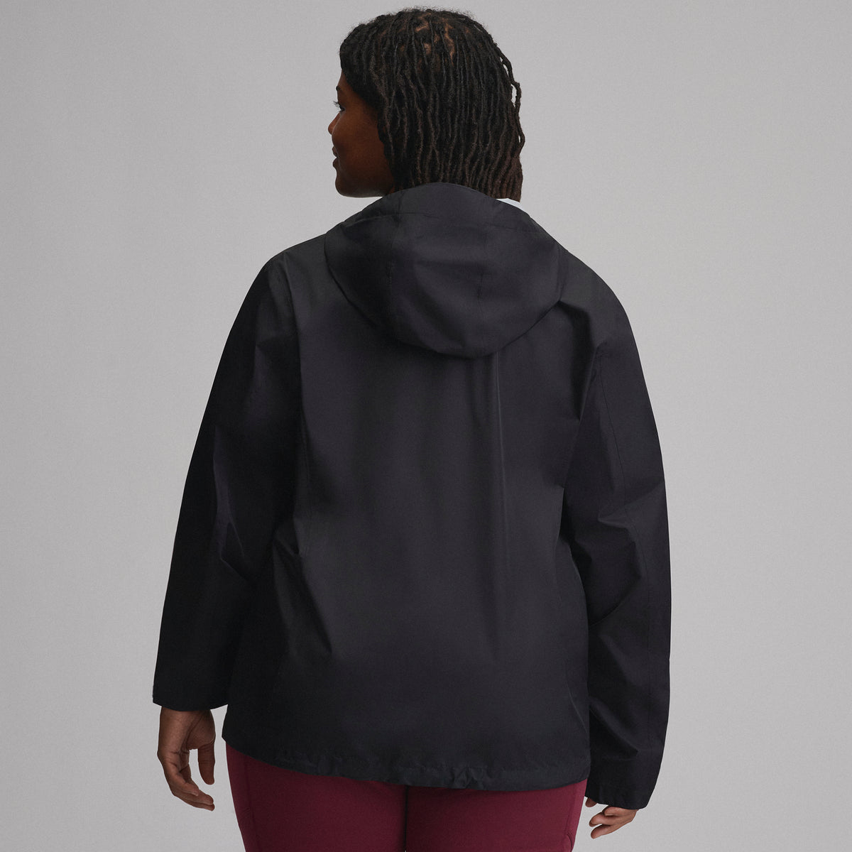 Women's RipPac® Pro Waterproof Hooded Rain Jacket-Black-9