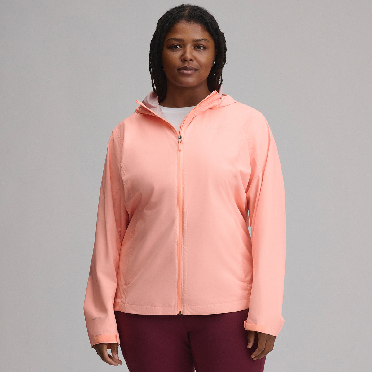 Women's RipPac® Pro Waterproof Hooded Rain Jacket-Light Salmon-24