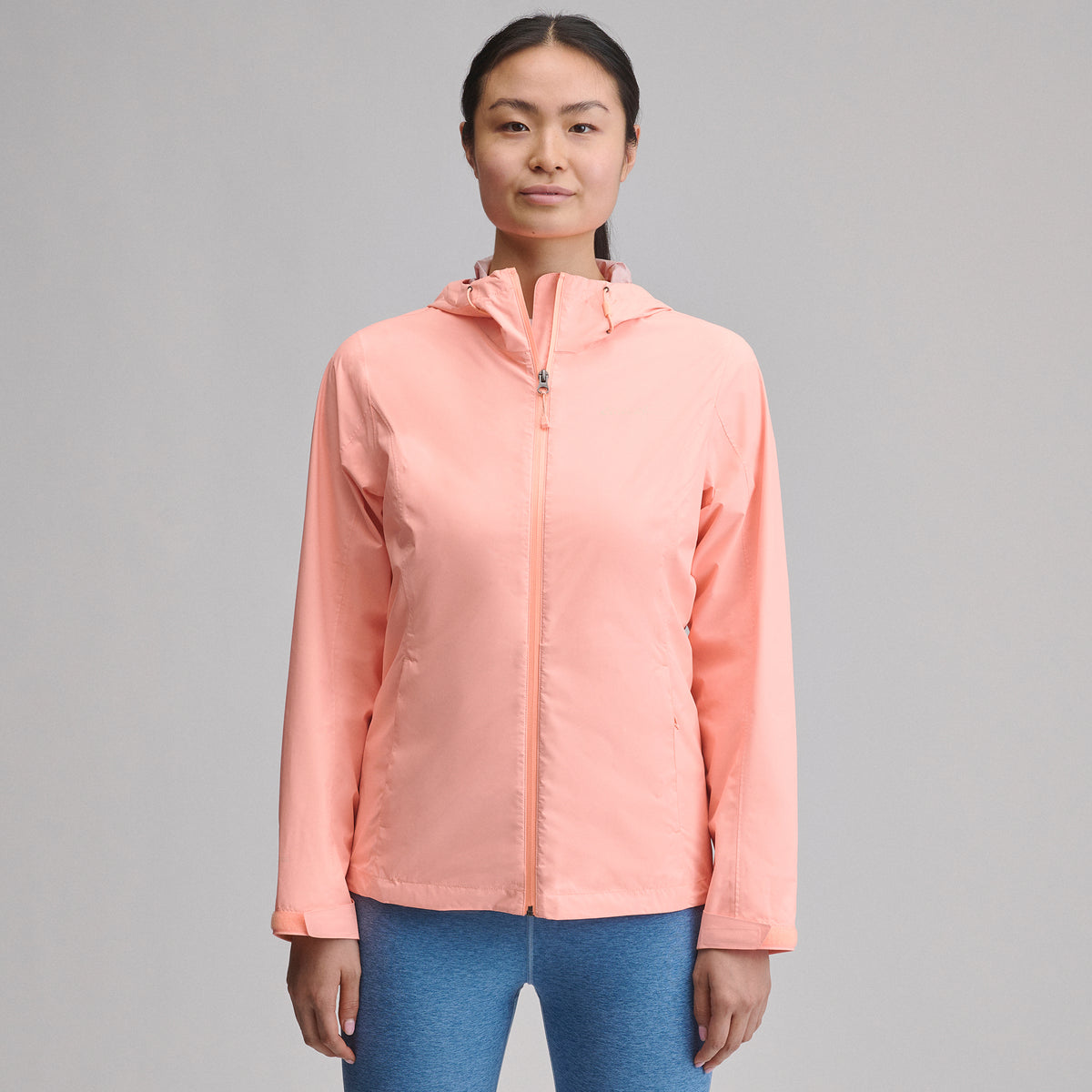 Women's RipPac® Pro Waterproof Hooded Rain Jacket-Light Salmon-11