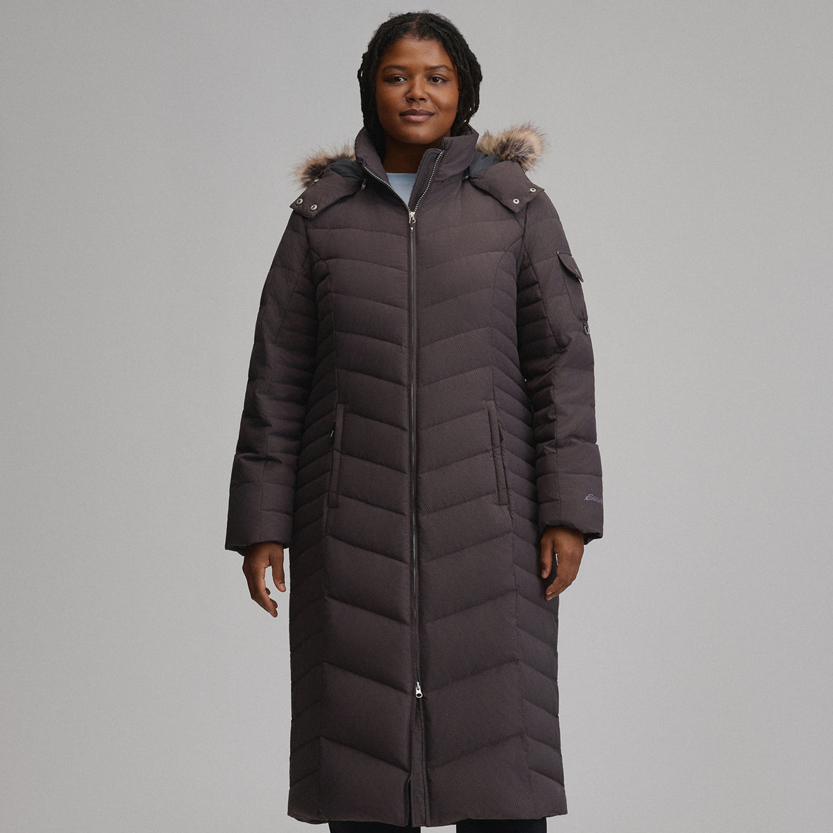 Women's Sun Valley Down Duffle Jacket-Aubergine-1