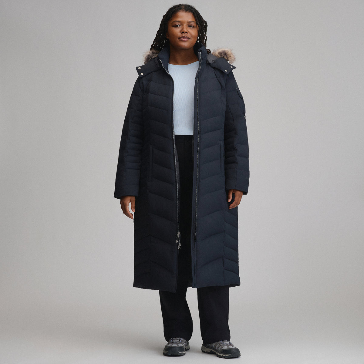 Women's Sun Valley Down Duffle Jacket-Black-21