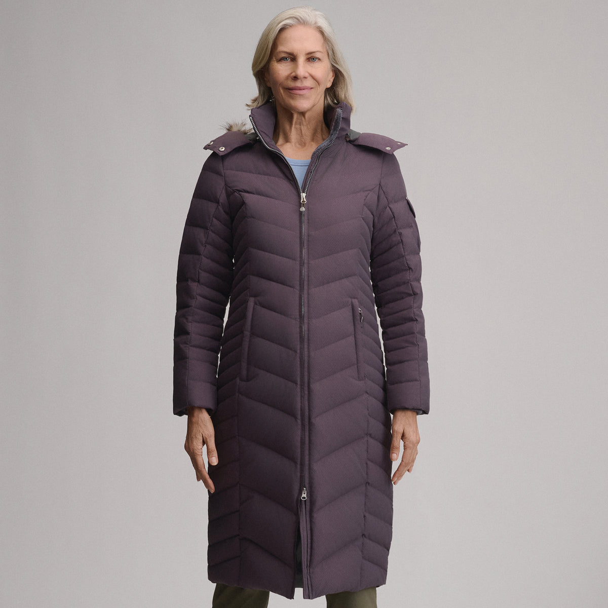 Women's Sun Valley Down Duffle Jacket-Aubergine-2
