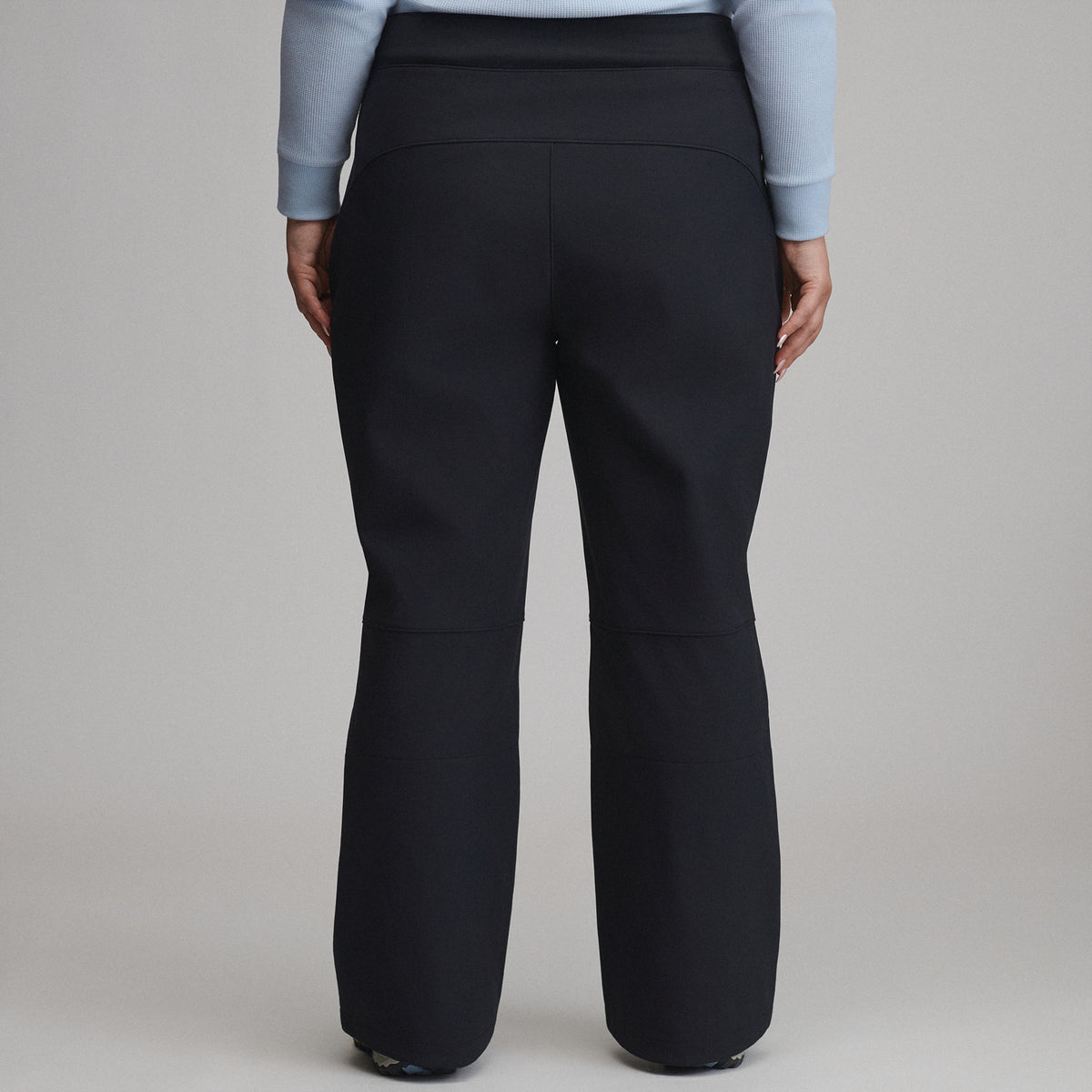 Women's Alpenglow High Rise Stretch Ski Pants-Black-2