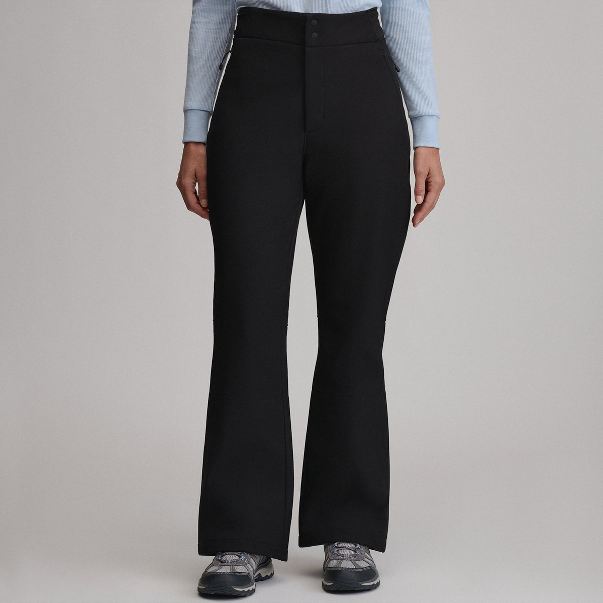 Women's Alpenglow High Rise Stretch Ski Pants-Black-1