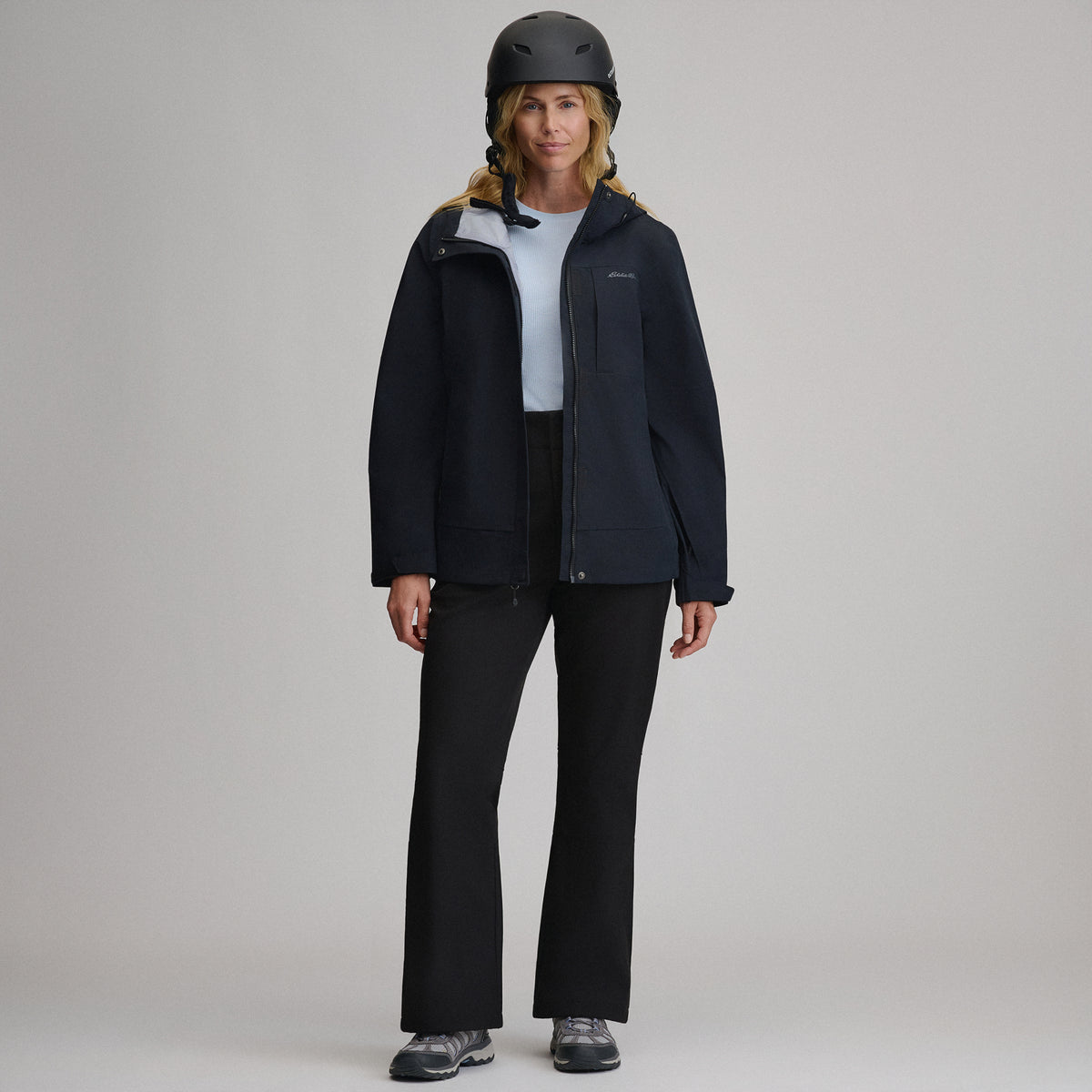 Women's Alpenglow High Rise Stretch Ski Pants-Black-6