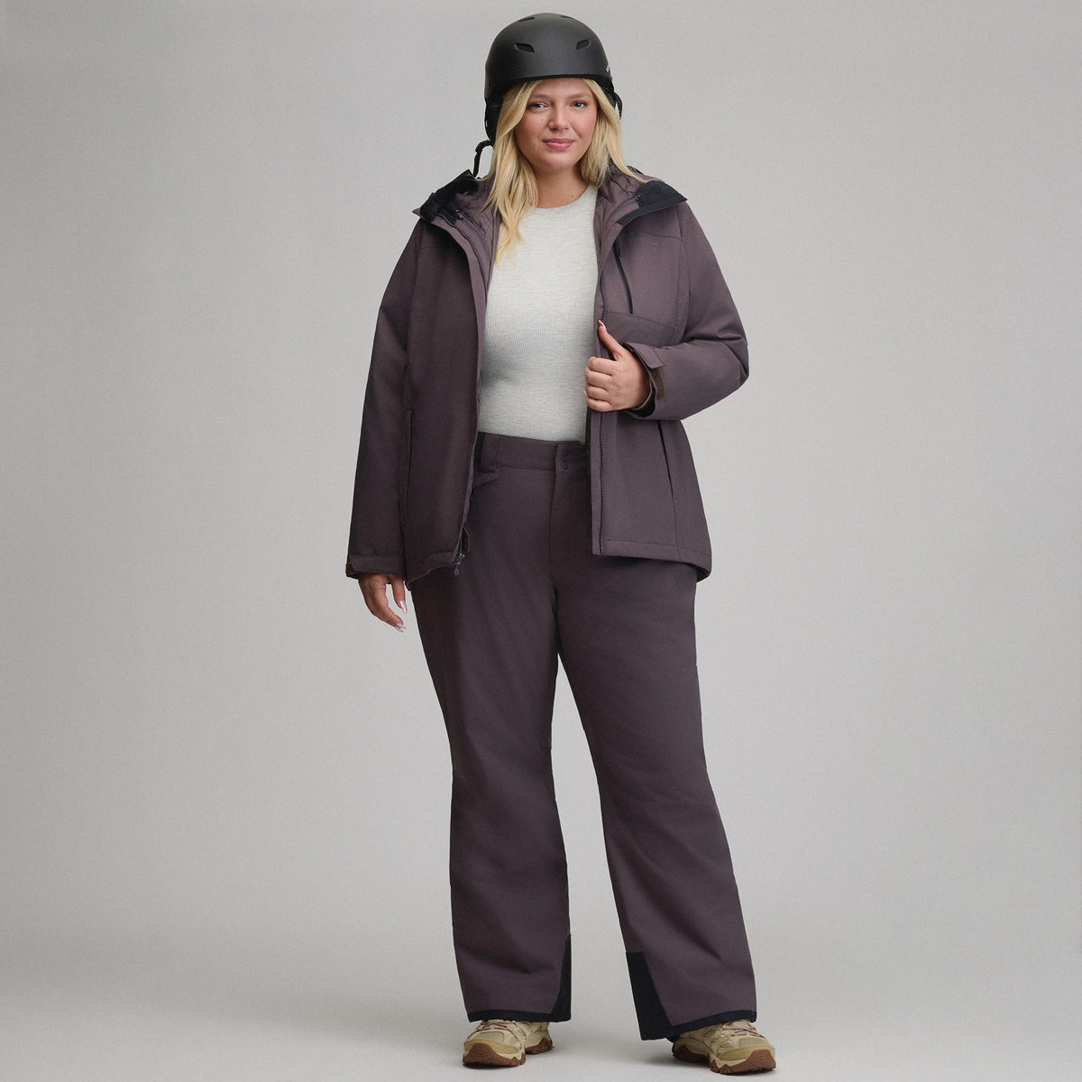 Women's Powder Search Insulated Pants-Aubergine-5