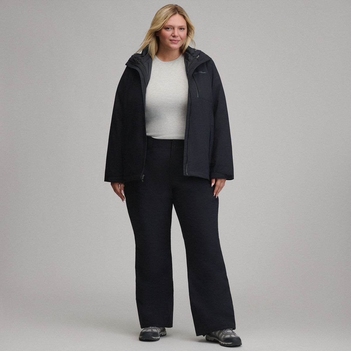 Women's Powder Search Insulated Pants-Black-10
