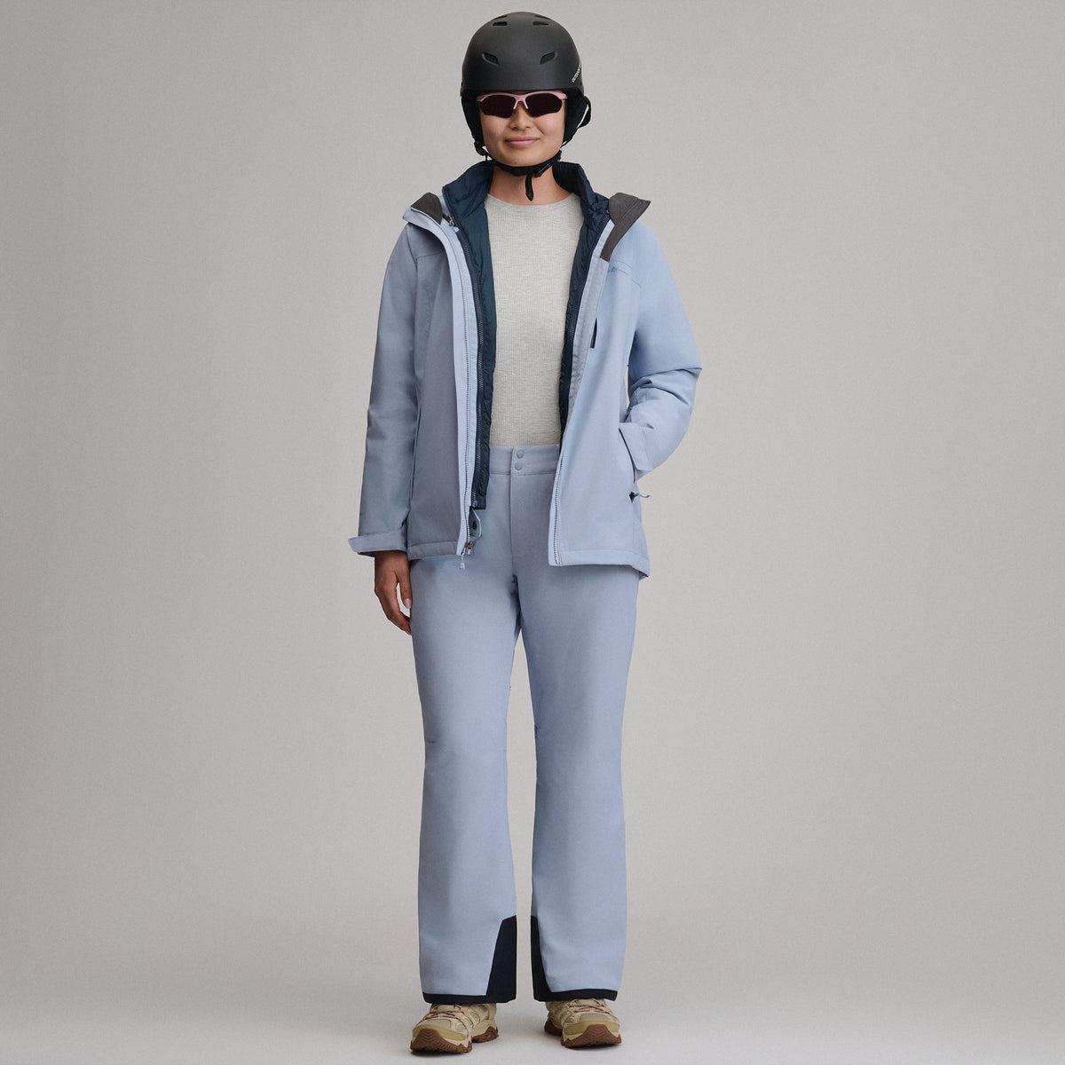 Women's Powder Search Insulated Pants-Smoke Blue-15