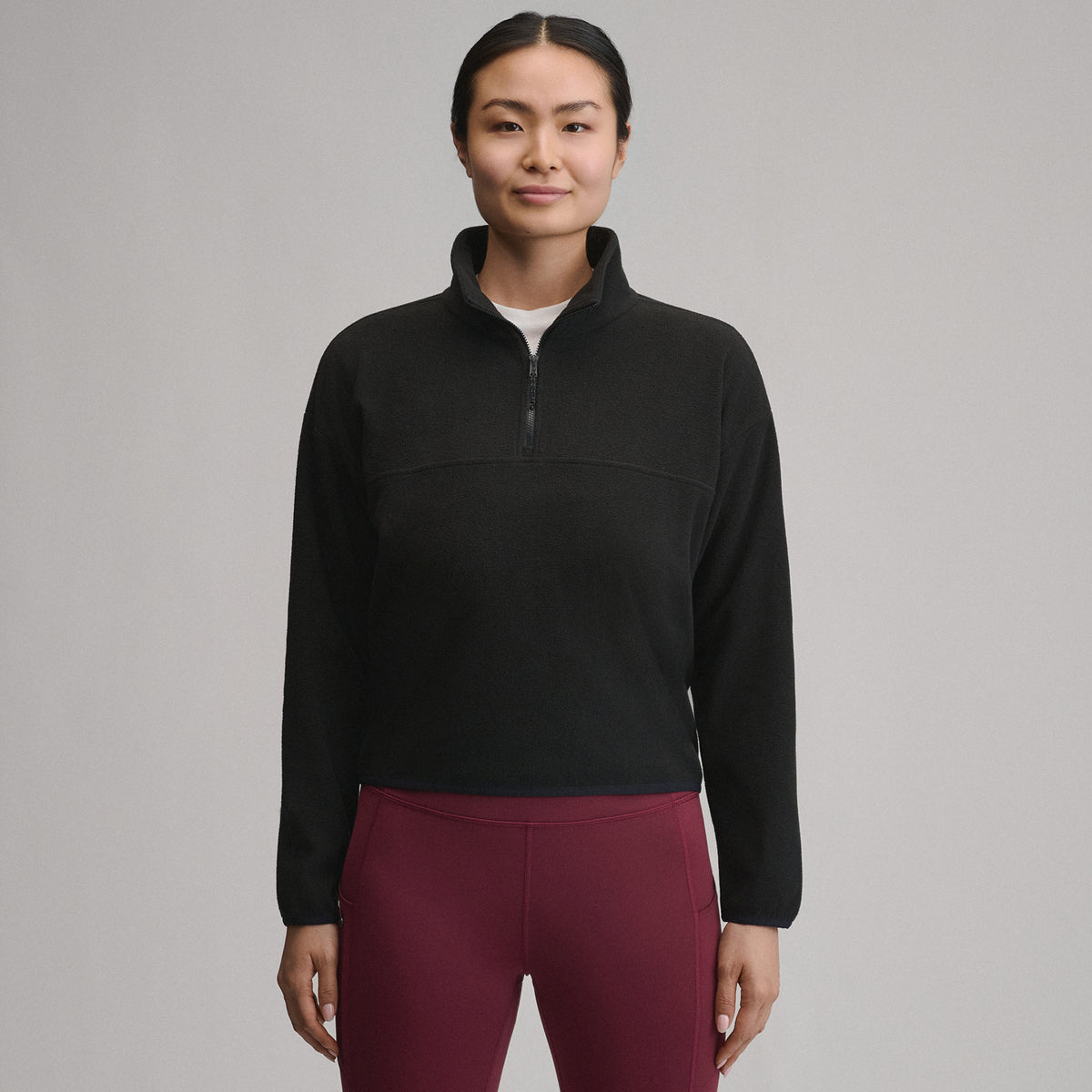 Women's Quest 2.0 Fleece Pullover-Black-1