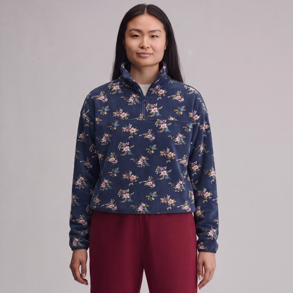 Women's Quest 2.0 Fleece Pullover - Print-Dusk-1