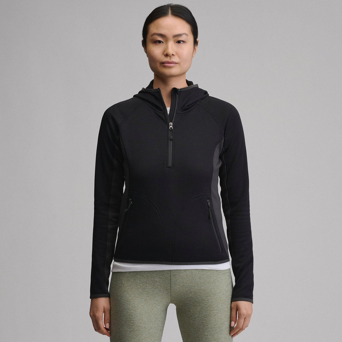 Pursuit Performance Fleece 1/2 Zip-Black-1