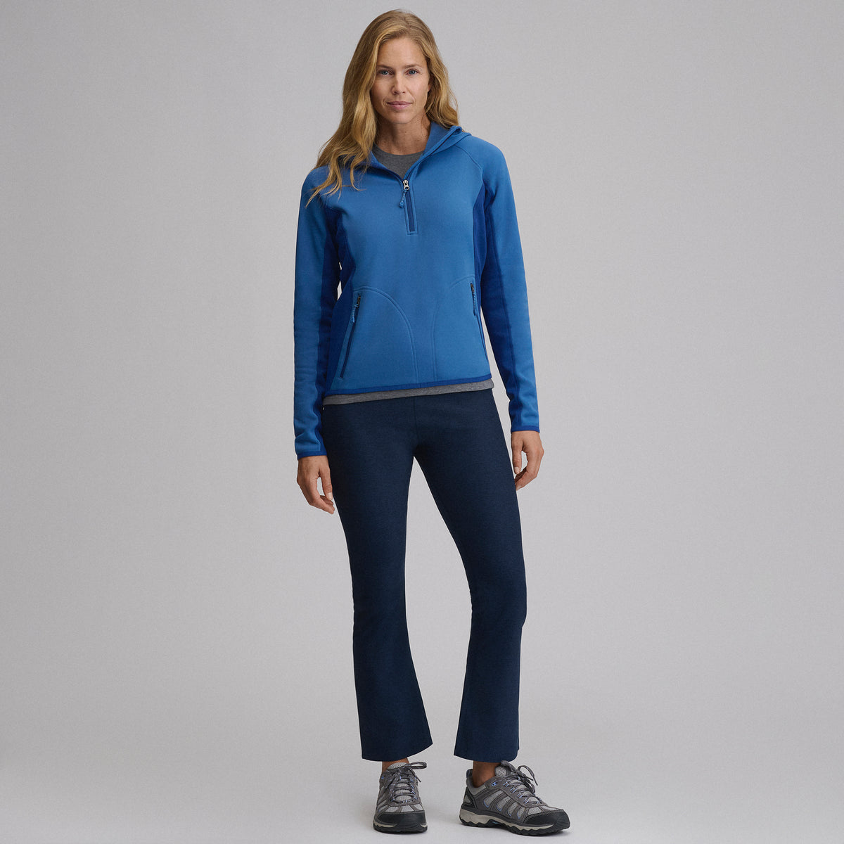 Pursuit Performance Fleece 1/2 Zip-Dk Chambray-15