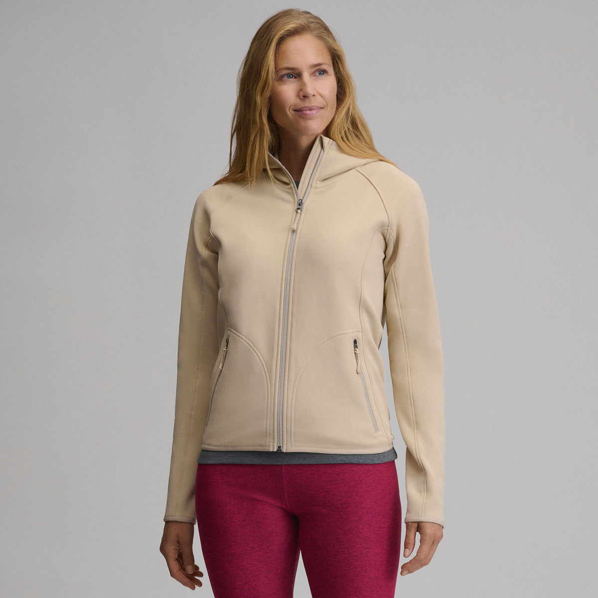 Pursuit Performance Fleece FZ Jacket-Jute-16