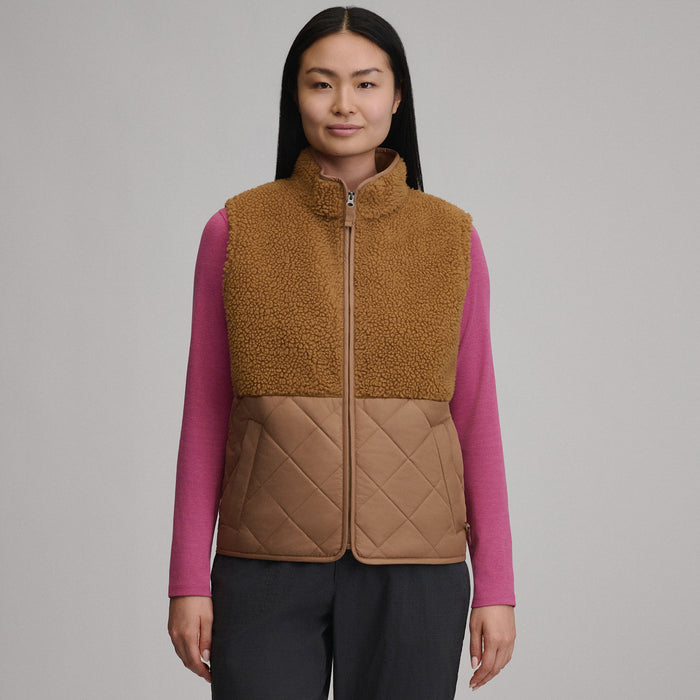 Women's Wander Mixed Media Fleece Vest