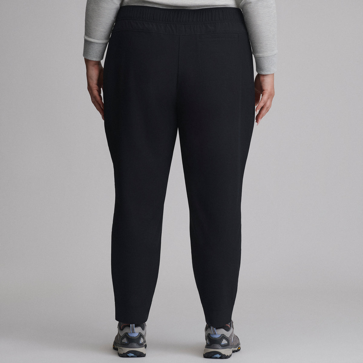 Women's Departure Stretch Mid-Rise Joggers-Black-2