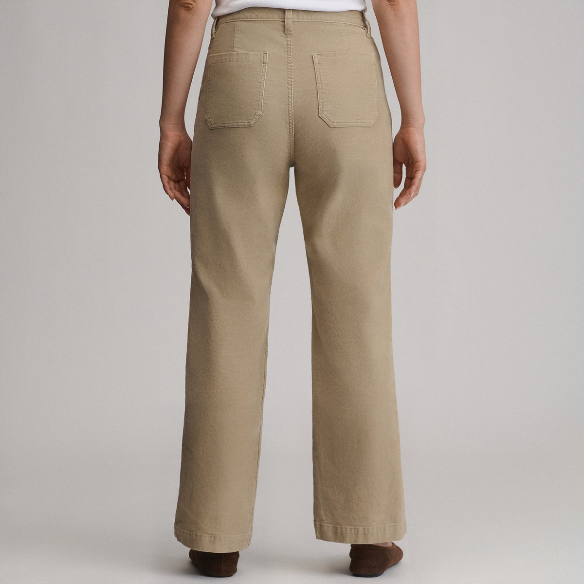Women's True Icon Stretch Cord Pants-Light Khaki-18