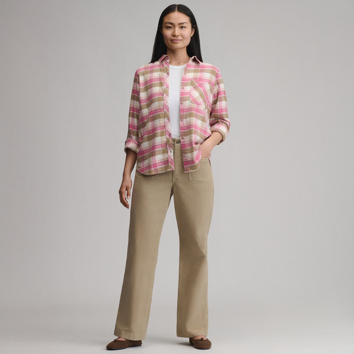 Women's True Icon Stretch Cord Pants-Light Khaki-20