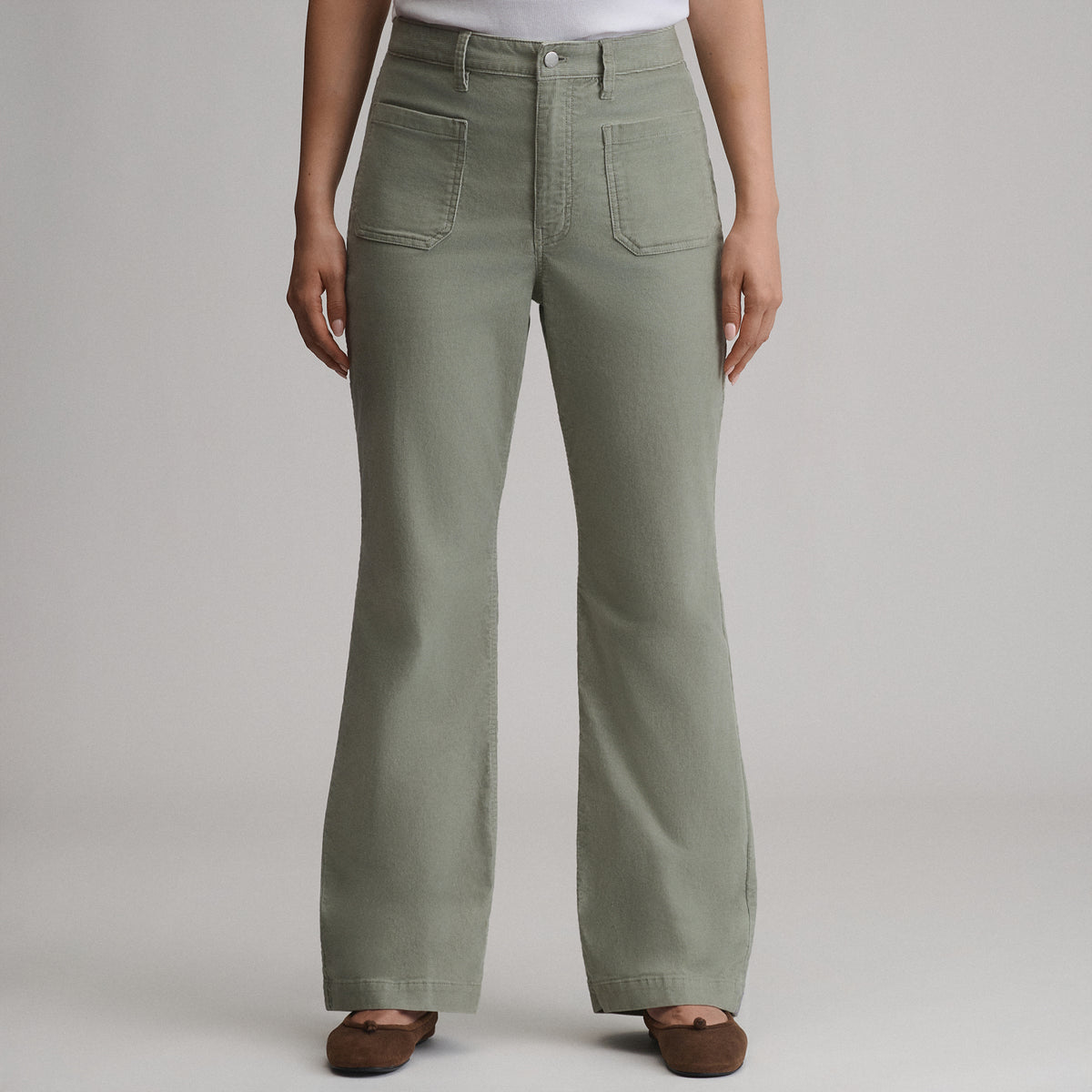 Women's True Icon Stretch Cord Pants-Sage-21