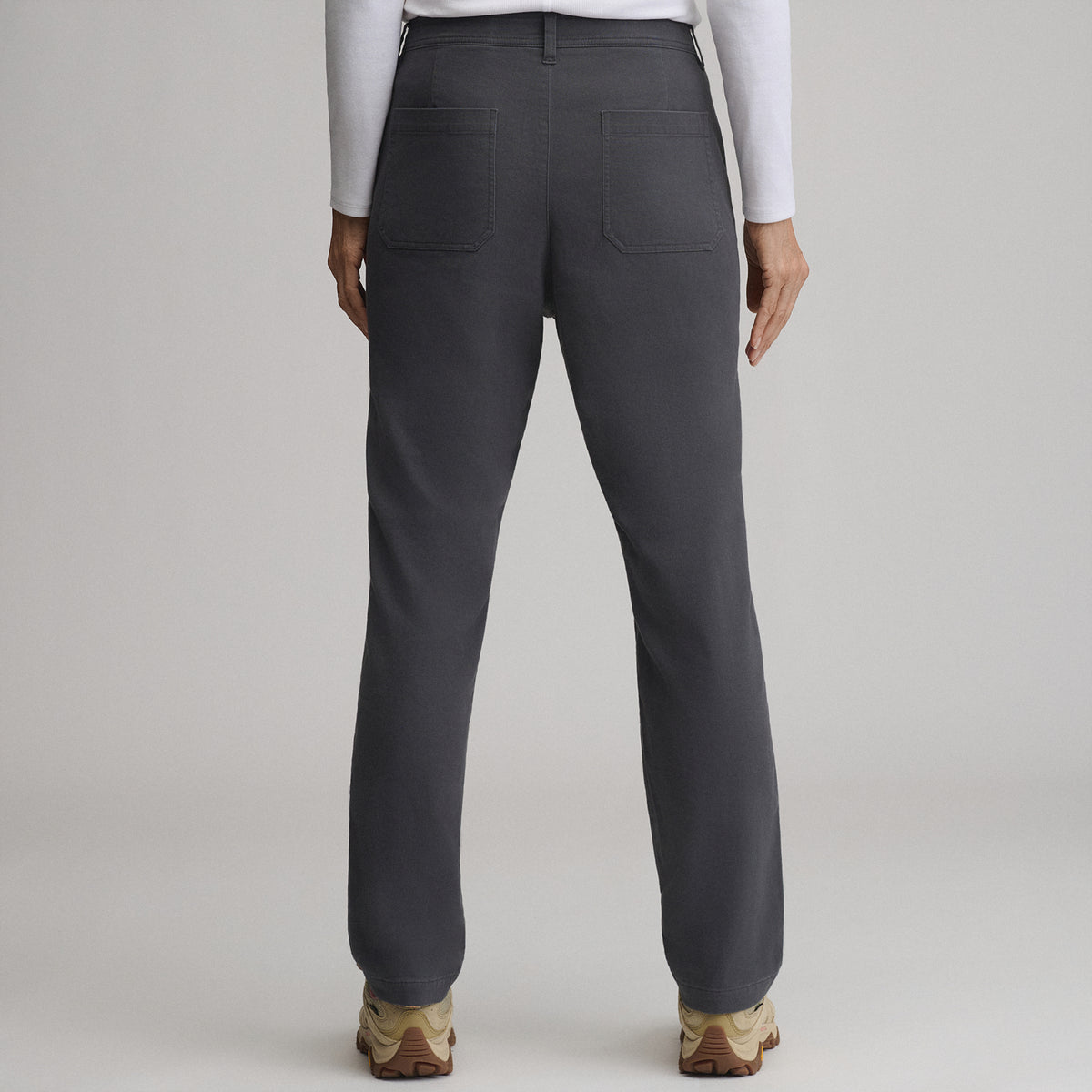 Women's Flannel Lined Cotton Pants-Carbon-2