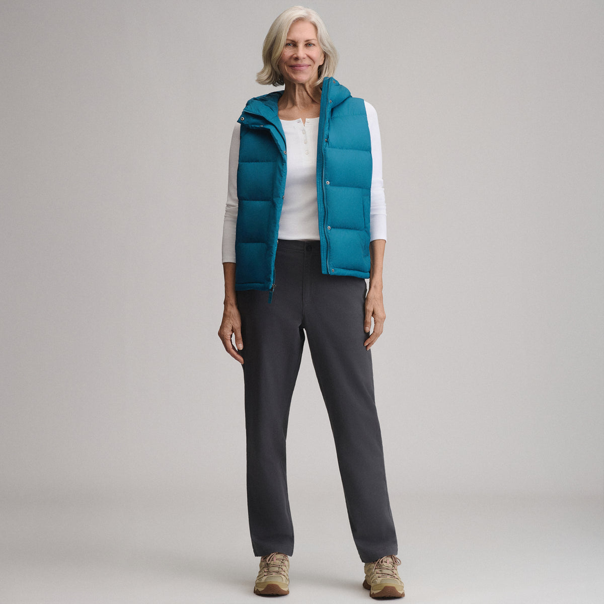 Women's Flannel Lined Cotton Pants-Carbon-5