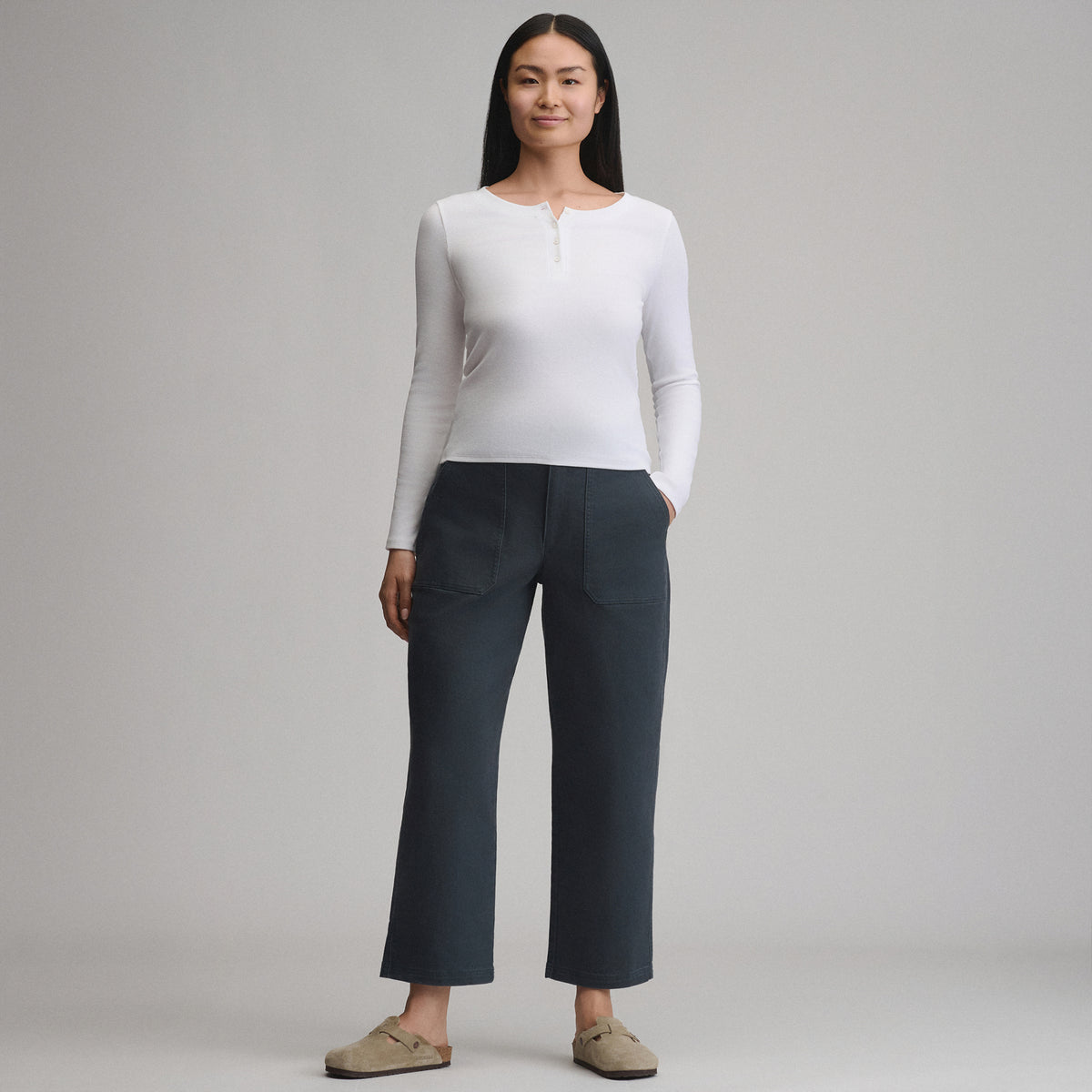 Women's Utility Twill Pants-Storm-10