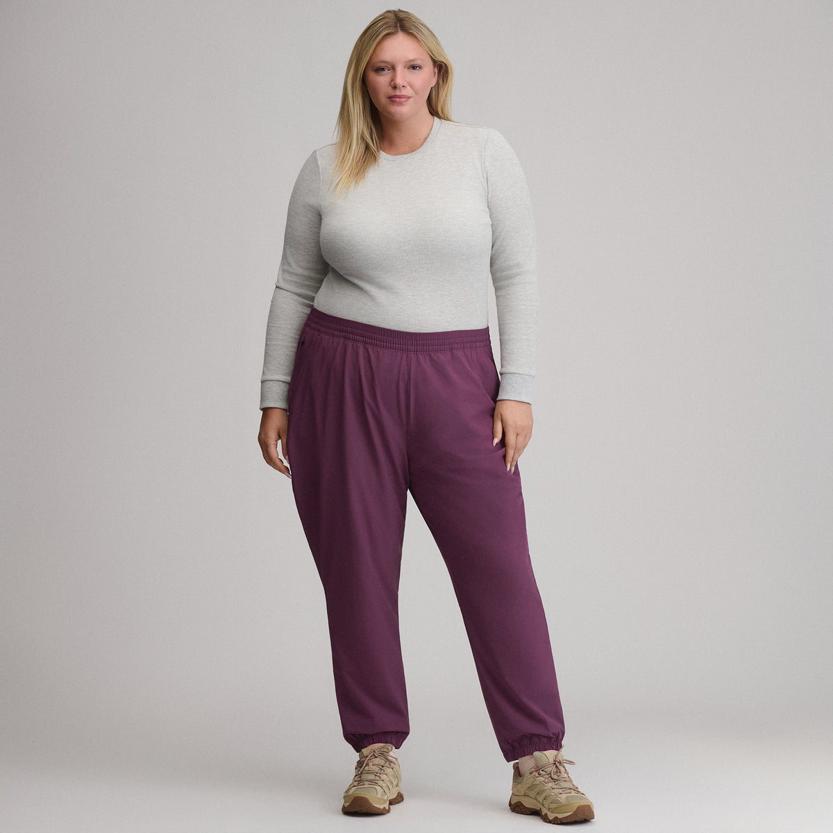 Women's Scout Lined Jogger-Rosewood-6