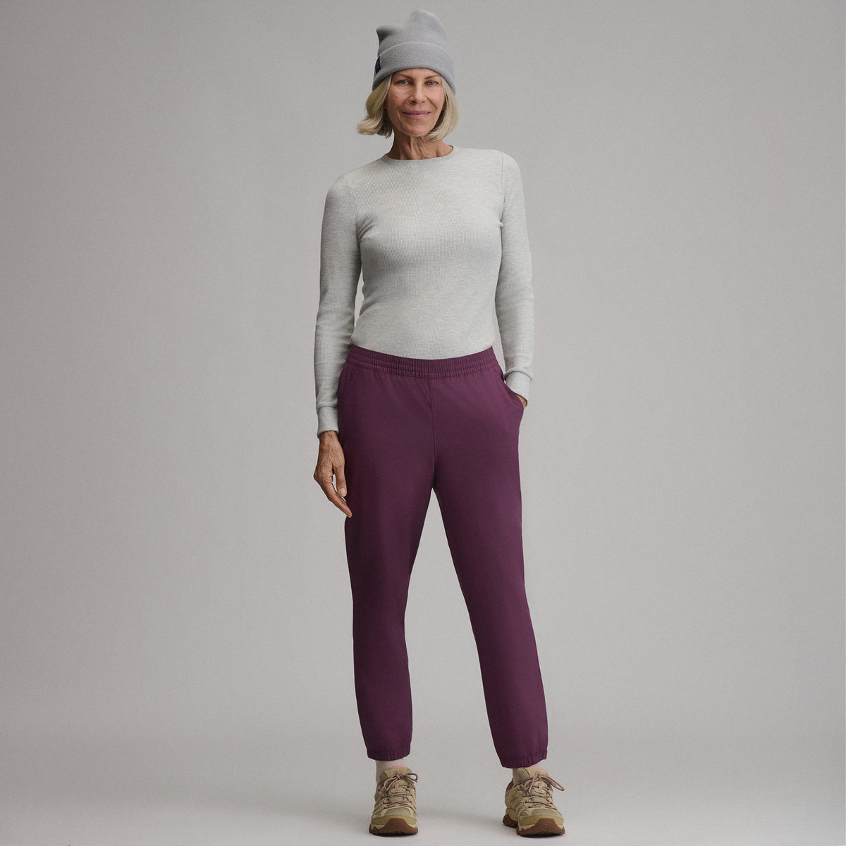 Women's Scout Lined Jogger-Rosewood-5