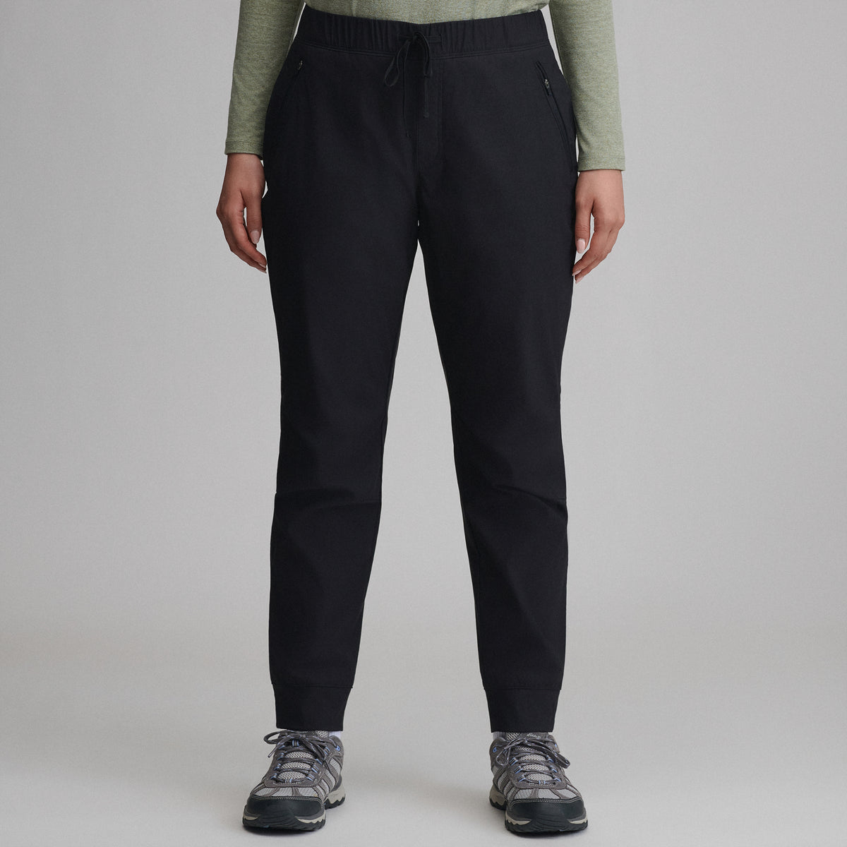 Women's Rainier Jogger Fleece Lined-Black-6