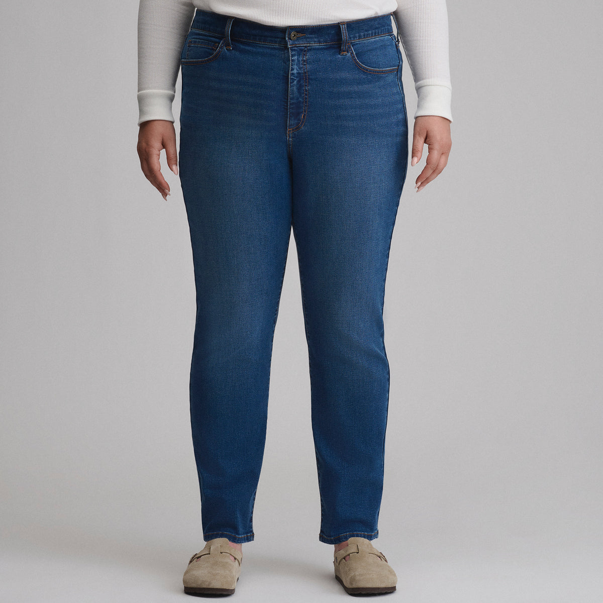 Women's Venture Stretch High-Rise Straight Leg Jeans-Lake-9