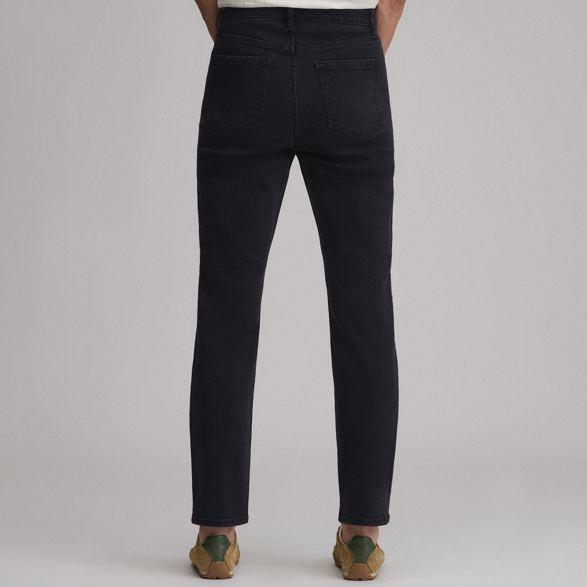 Women's Venture Stretch High-Rise Straight Leg Jeans-Black-4