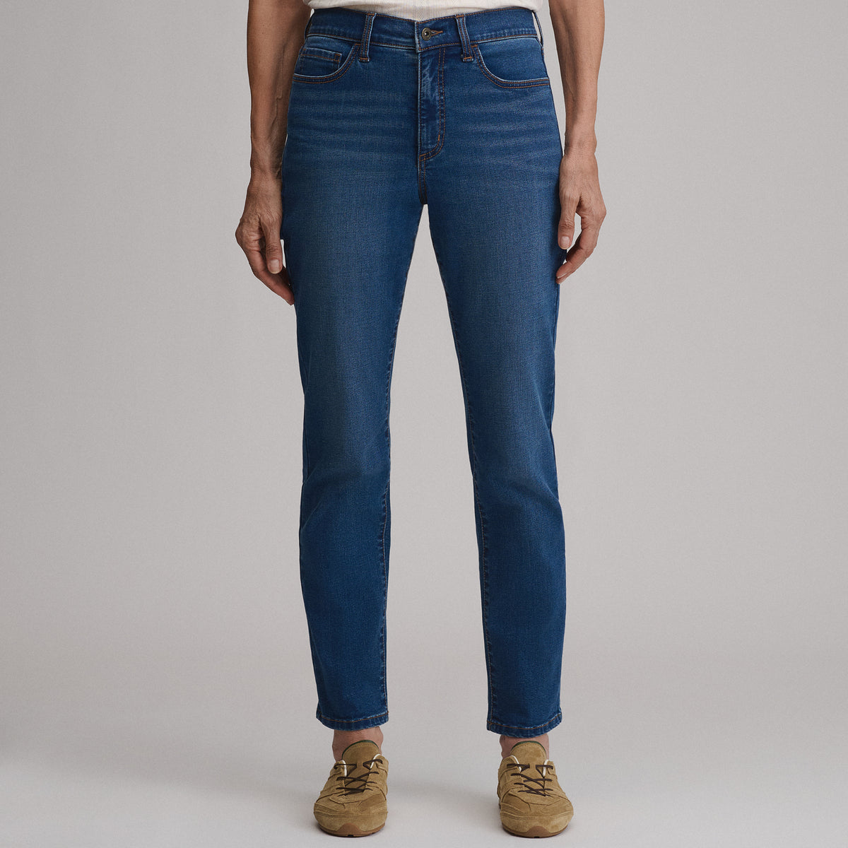 Women's Venture Stretch High-Rise Straight Leg Jeans-Lake-10