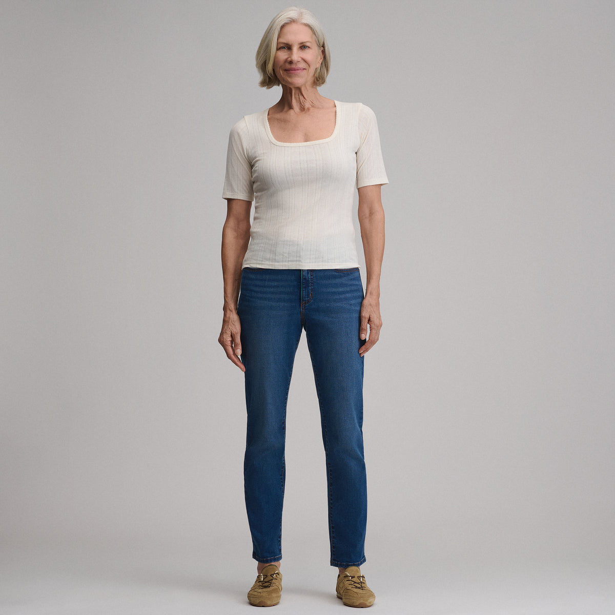 Women's Venture Stretch High-Rise Straight Leg Jeans-Lake-16
