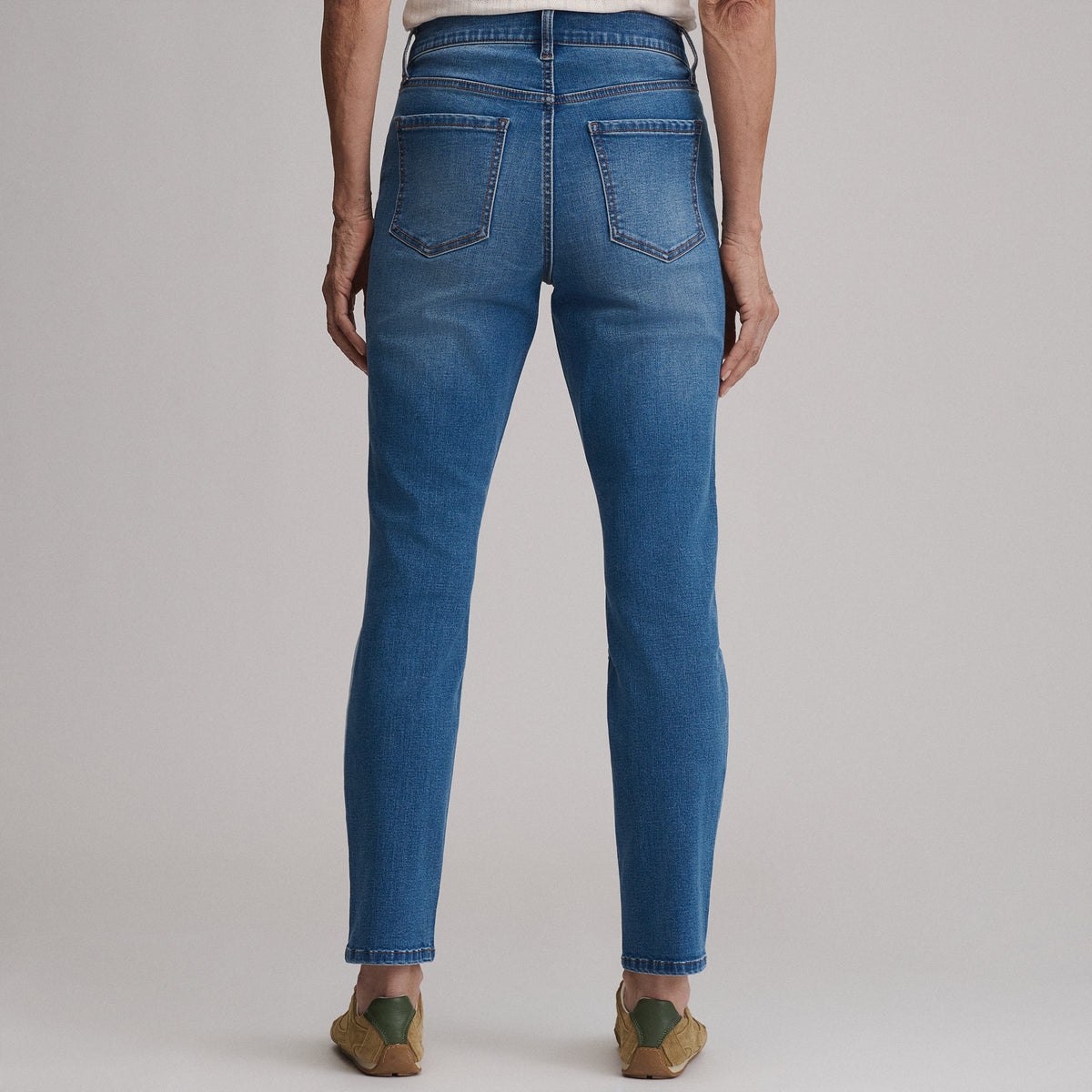 Women's Venture Stretch High-Rise Straight Leg Jeans-Misty Blue-20