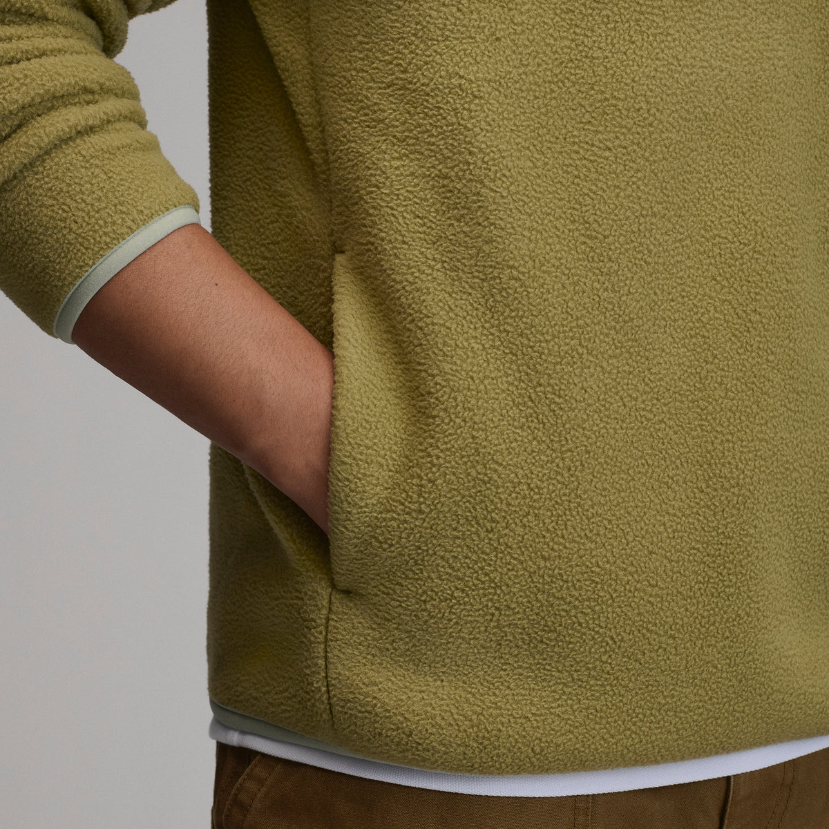 Authentic Outdoor Fleece Snap Mock-Dark Fatigue-4