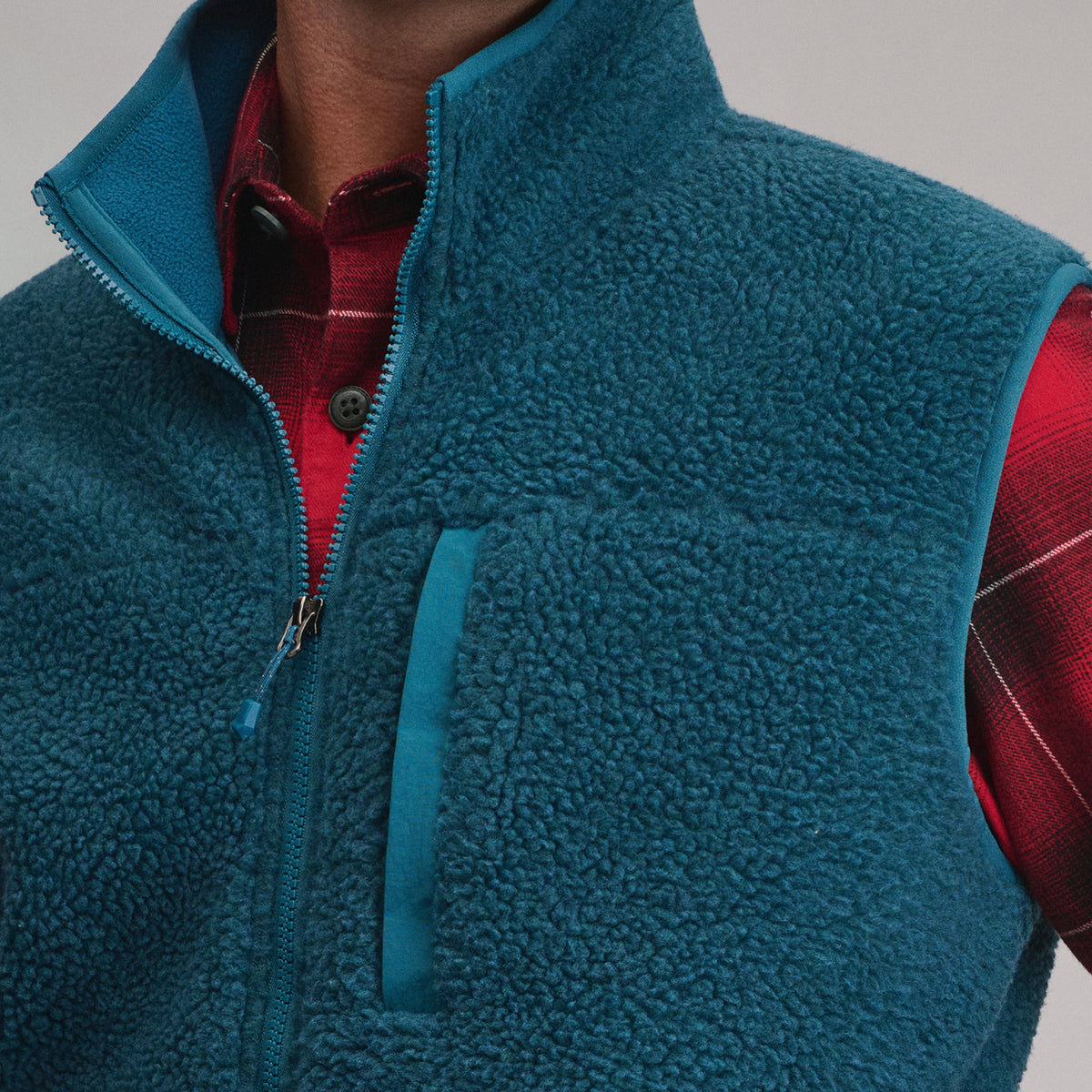 Men's Chilali Vest - Mixed Media-Meridian Blue-7