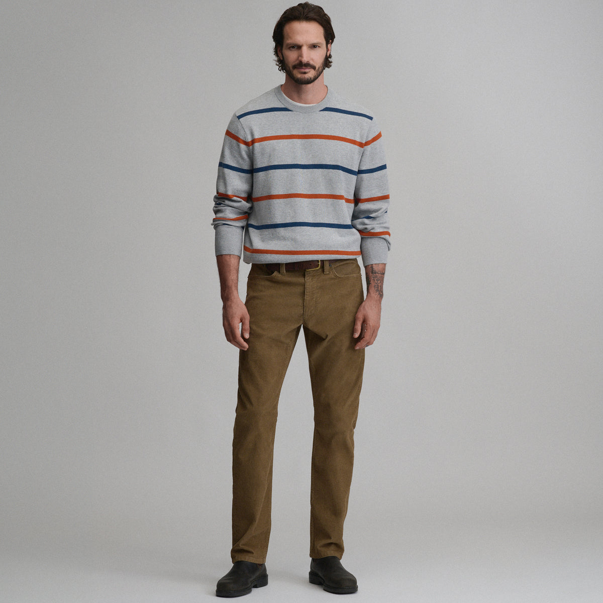 Classic Crew Stripe-Htrgry-8
