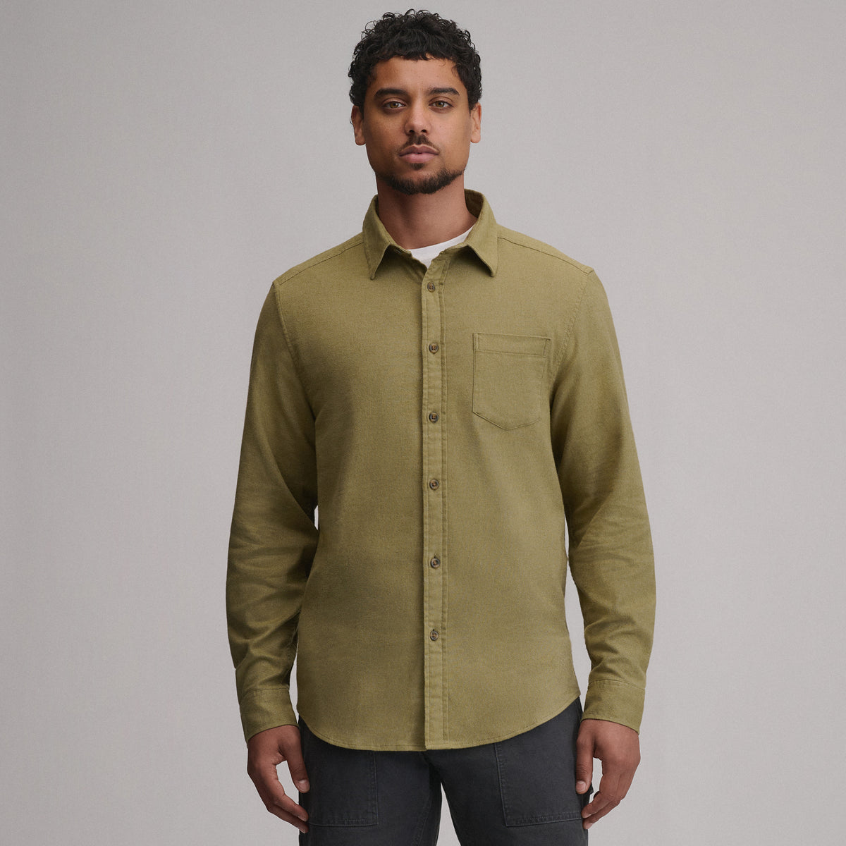 Men's Field 2.0 Flannel Flex Shirt-Asparagus-1