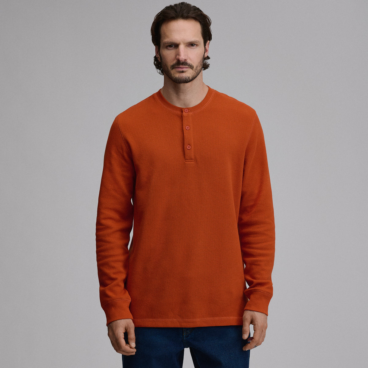 Men's Eddie's Favorite Ultrasoft Thermal Henley-Picante-53