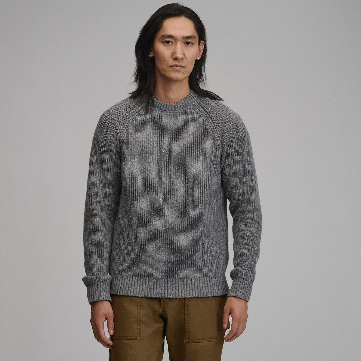 Fletcher Bay Crew Sweater-Heather Gray-9