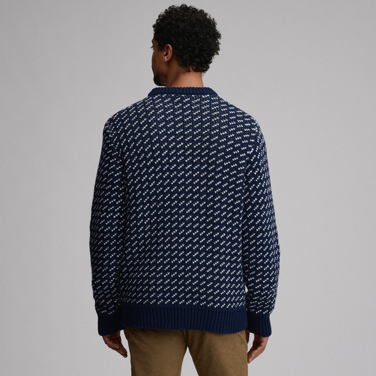 Holiday Festive Birdseye Crew-Navy-6
