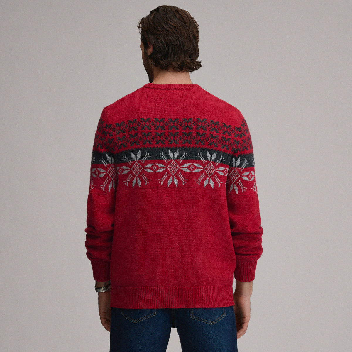Holiday Festive Jacquard Crew-Chili-2