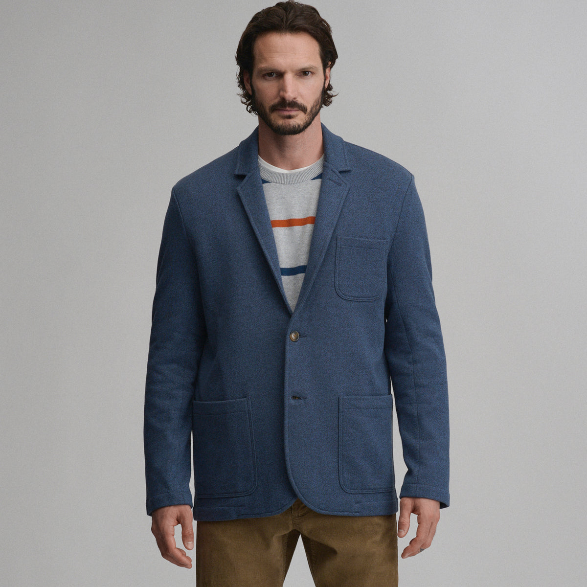 Knit Blazer-Navy/Heather-7