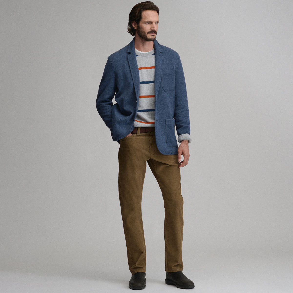 Knit Blazer-Navy/Heather-10