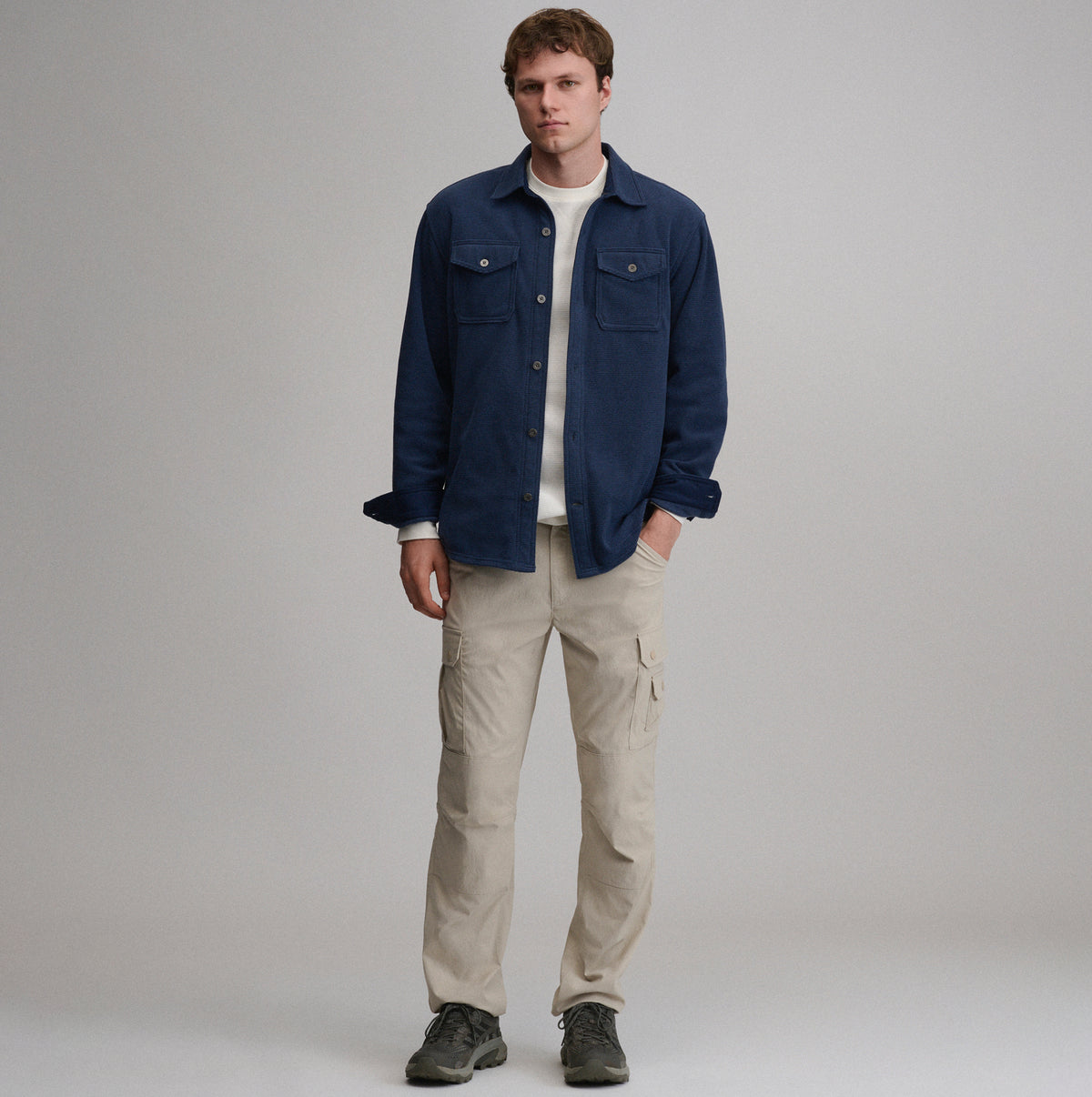 LS Chutes Microfleece Shirt - Stripe-Atlantic-8